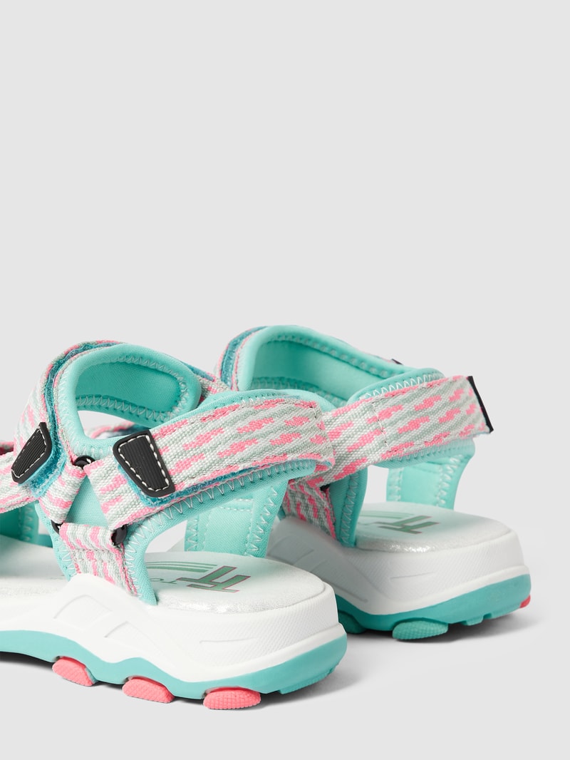 Sandalen mit Allover-Print in mint