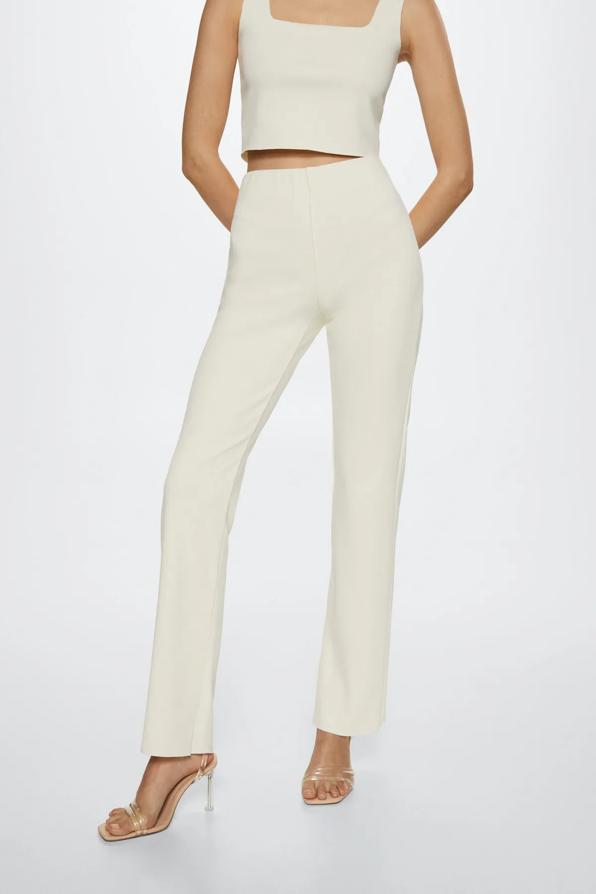MANGO Woman  Natürliche Hosen für Damen