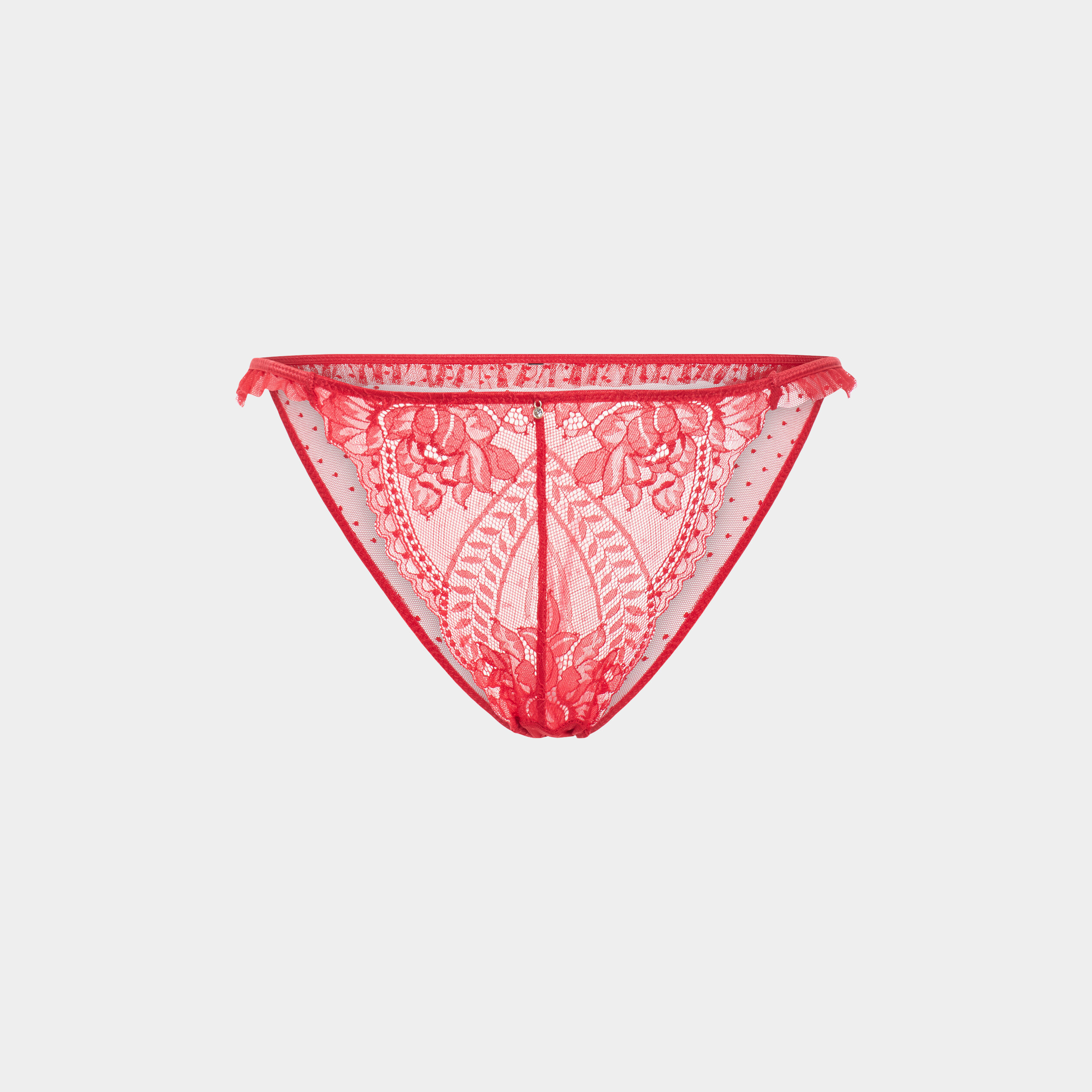 Culotte en dentelle rouge femme | La Halle