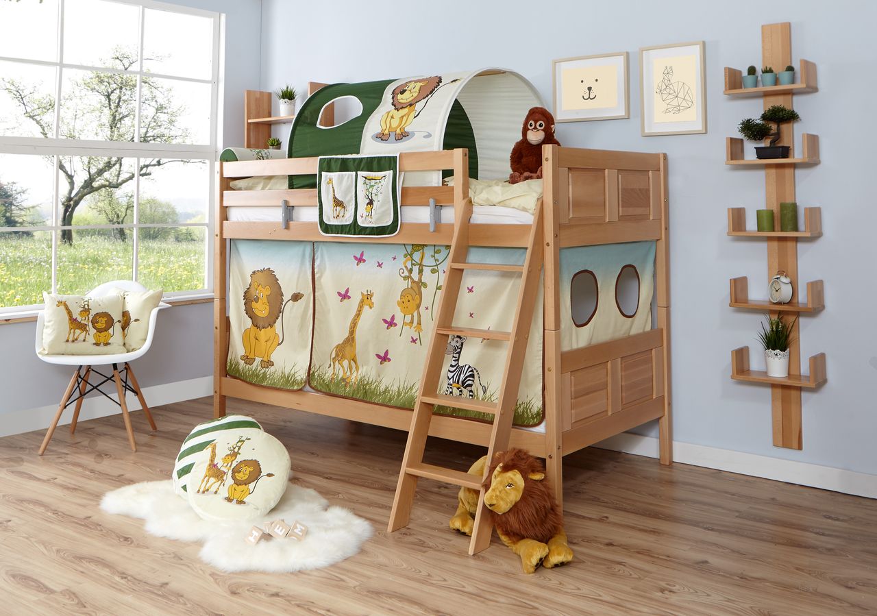 Ticaa Etagenbett Erni Country Buche Safari,A3