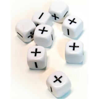 Würfelset: Fate / Fudge White (8)