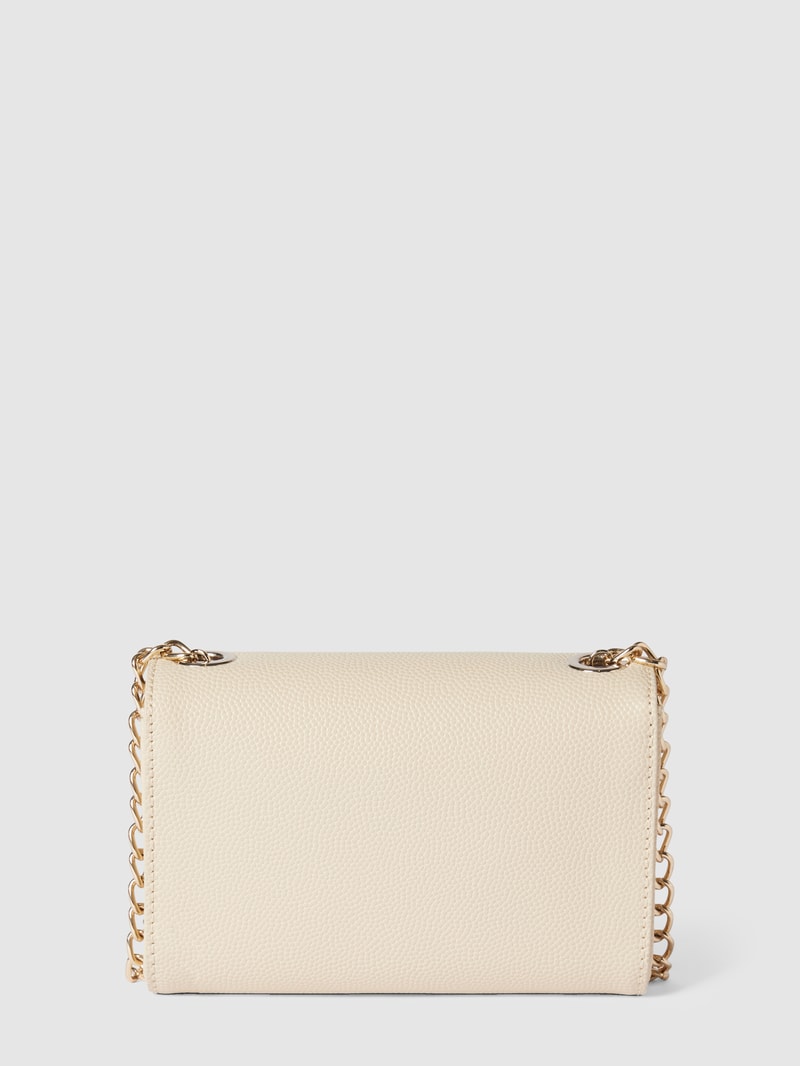 Clutch mit Label-Applikation Modell 'DIVINA' in beige