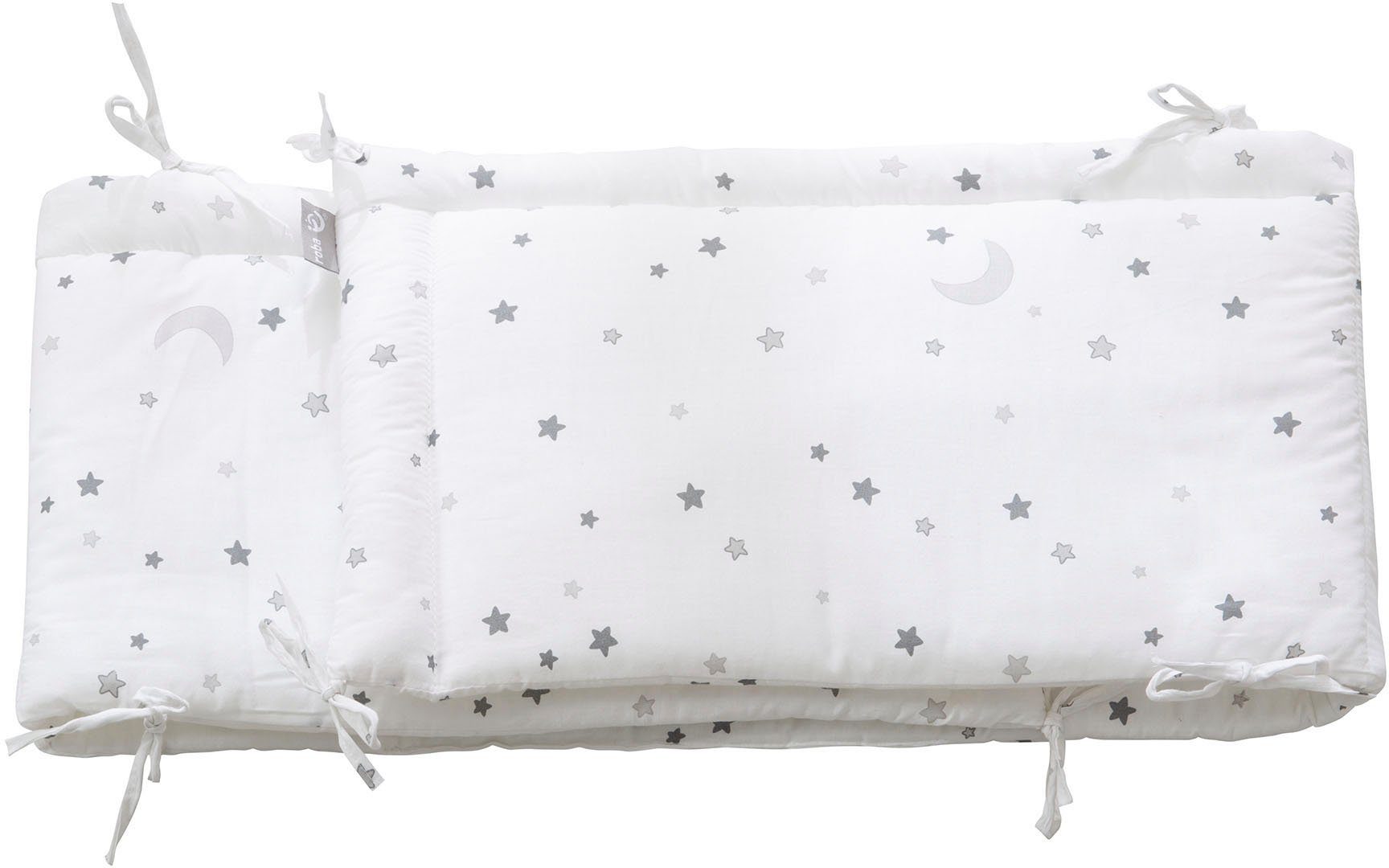 roba® Komplettbett Sternenzauber, weiß, 7-tlg., inkl. Babybett, Matratze, Lattenrost, Himmelstange mit Himmel