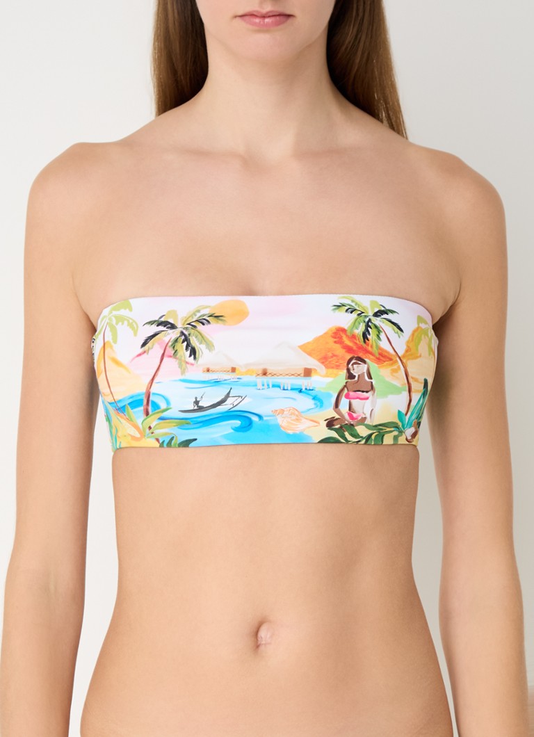 Seafolly South Pacific bikini gornji dio bandeau s odvojivim naramenicama