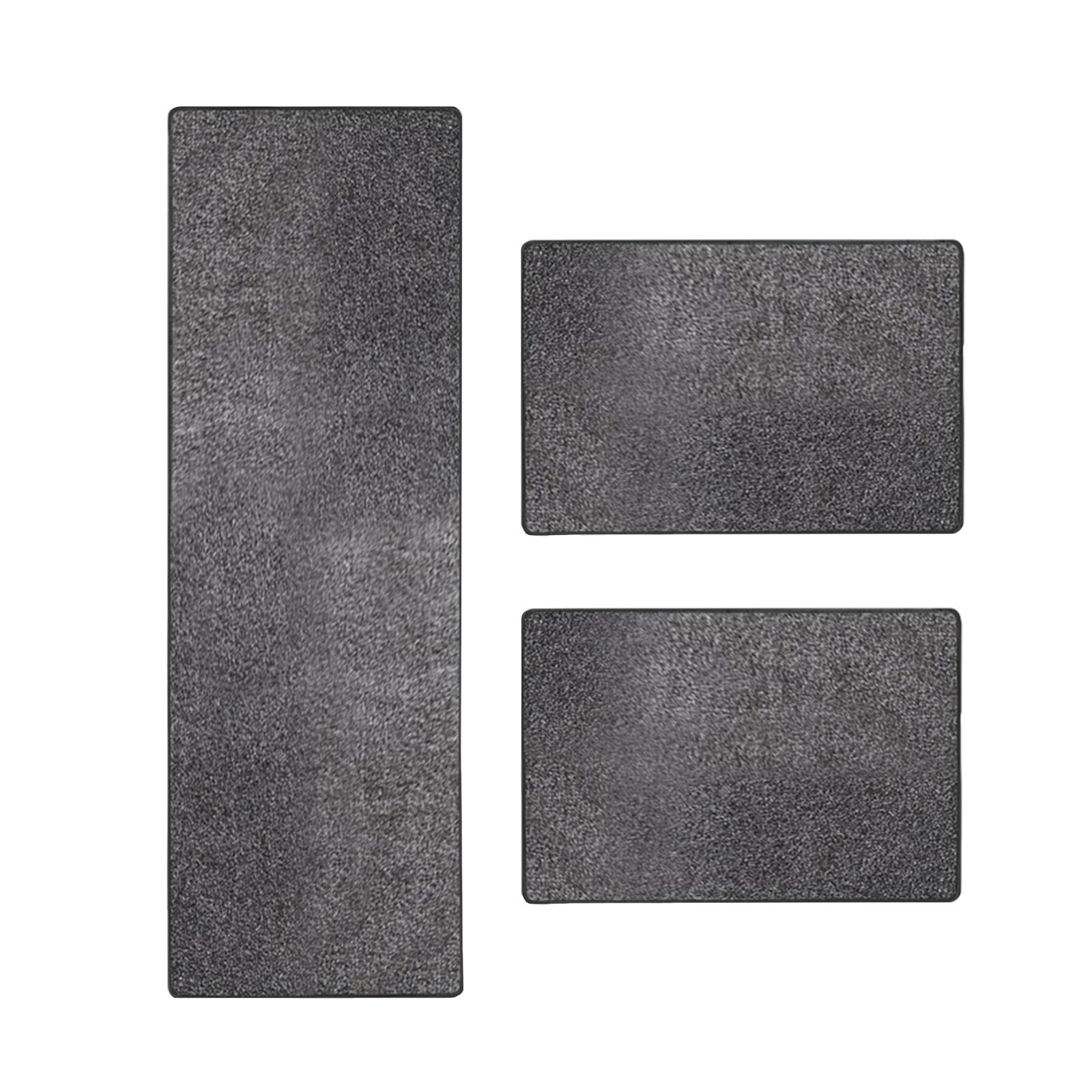 Bettumrandung Toulon, Läufer-Set für das Schlafzimmer, rechteckig, 3 Größen Karat, Höhe 10 mm, (3-tlg), Velours