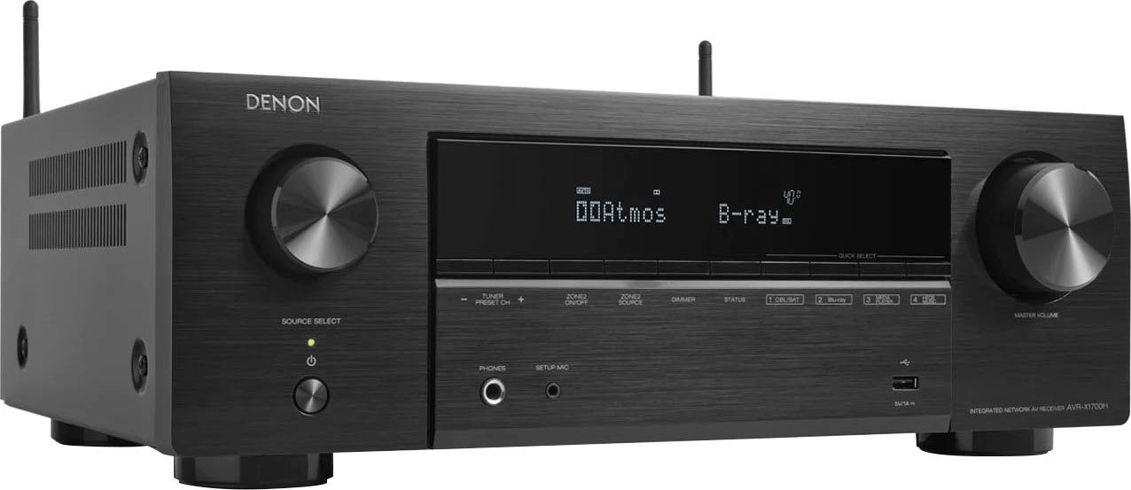 Denon AVR-X1700H 8K- 7.2 Heimkinosystem (Bluetooth, WLAN, Dolby Vision)