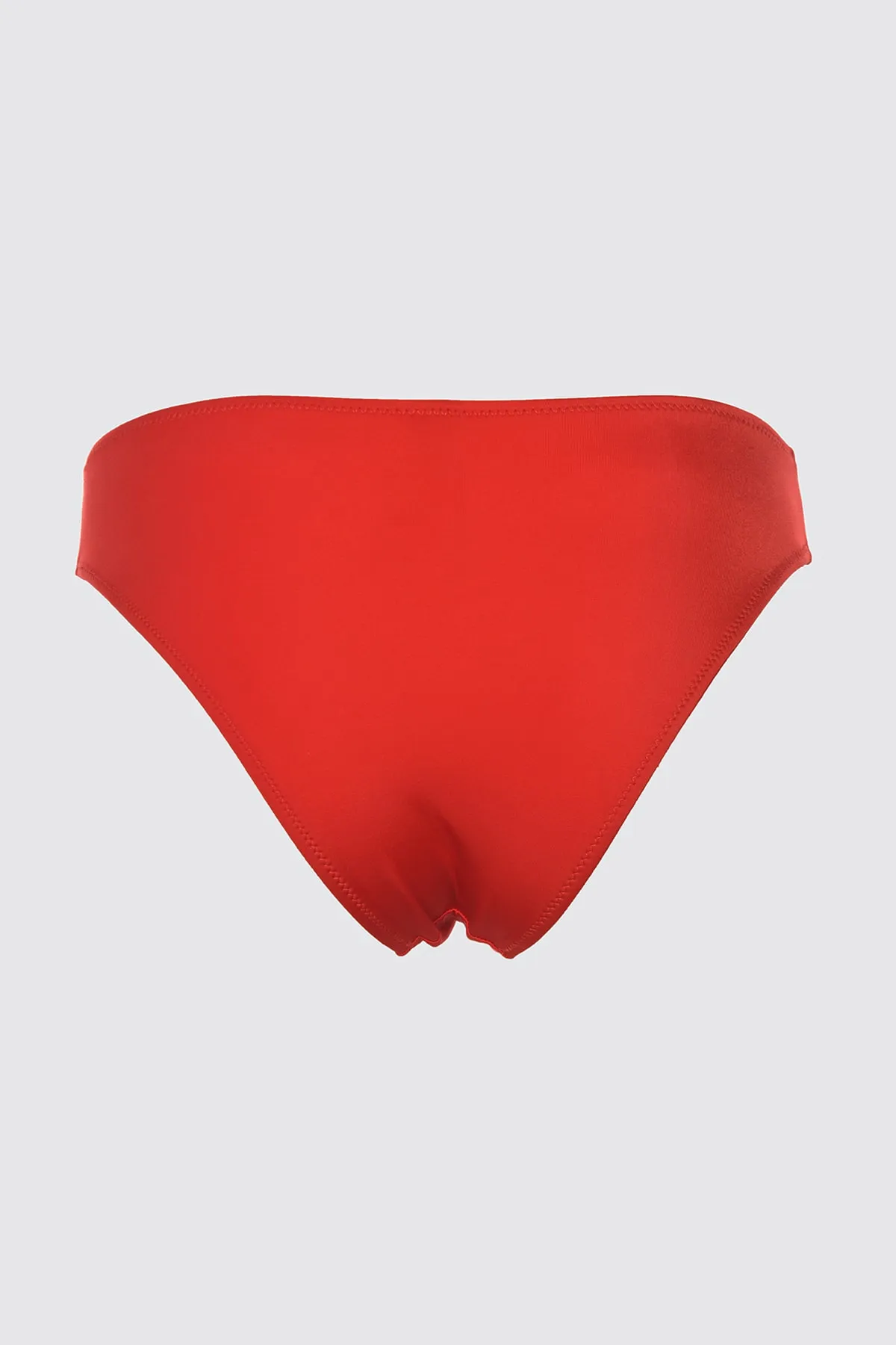 Trendyol Collection  Rote Bikinihose mit normalem Beinausschnitt TBESS21BA0122