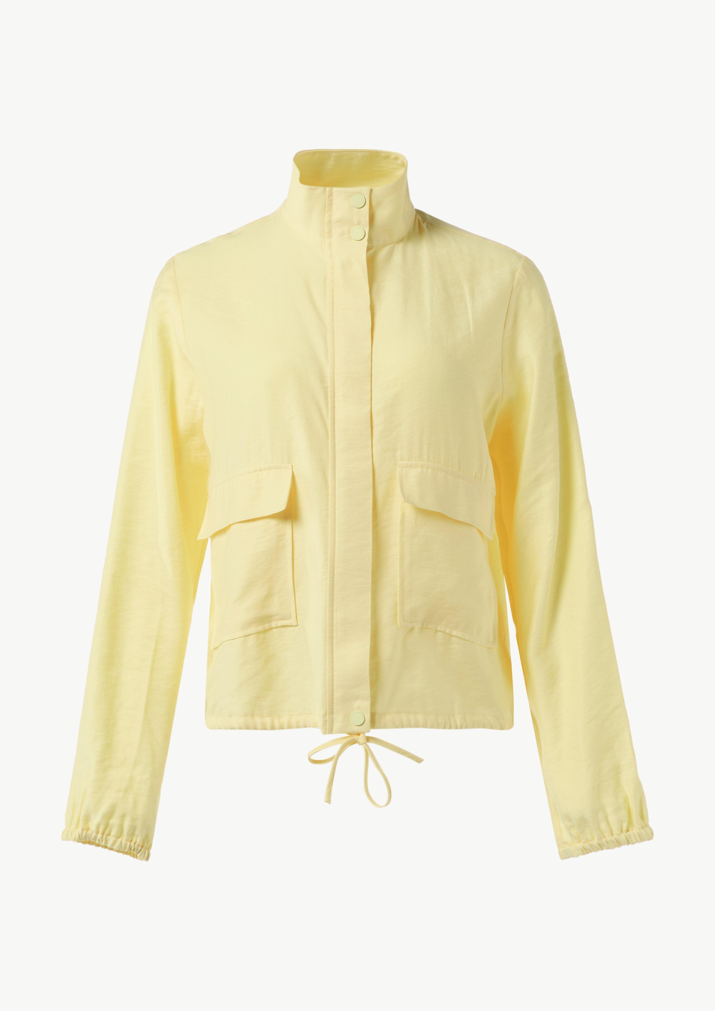 Windjacke aus Modalmix - helles zitrone