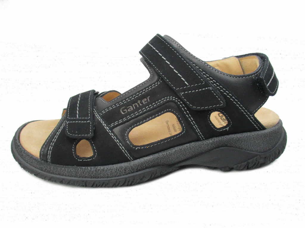 GANTER Komfort Sandalen schwarz giovannni