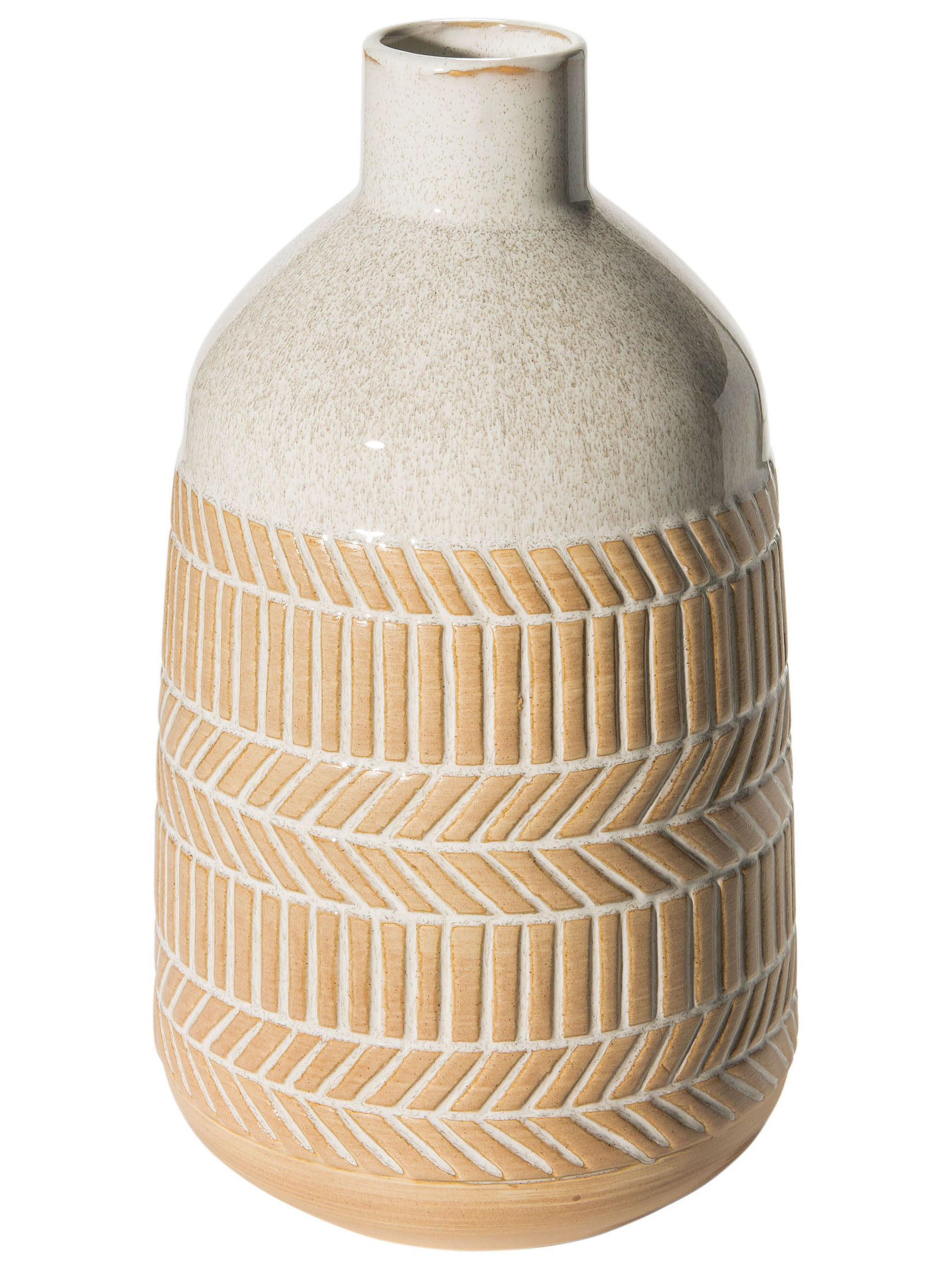 Roman Deko-Vase, Graubraun