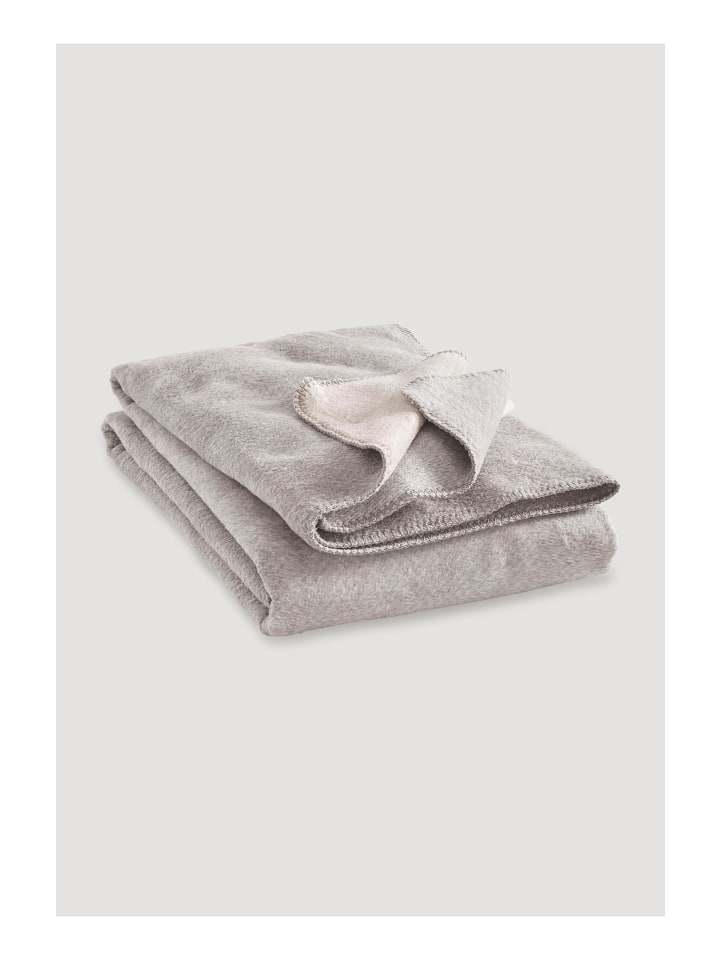 Hessnatur Decke in grau günstig kaufen 150 x 180 cm