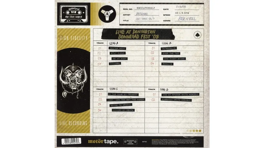 The Löst Tapes,Vol.5(Live at Donington,2008) Clear Yellow Vinyl
