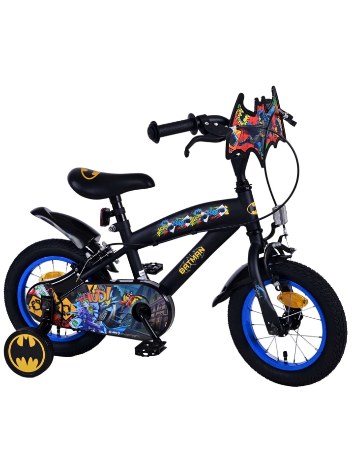Volare Kinderfahrrad Batman für Jungen 12 Zoll Kinderrad in Schwarz Fahrrad 3 Jahre günstig kaufen onesize
