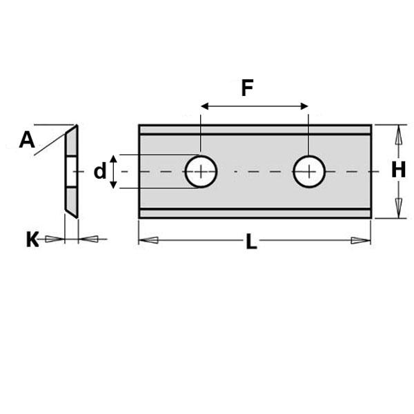 GRN Tools 790.300.20PP WPL wisselmes F1730 30x12x1,5 (2 Stück)