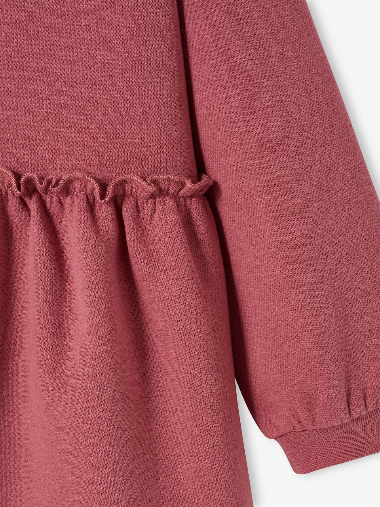 Vertbaudet Mädchen Sweatkleid mit Bubikragen Oeko-Tex - marine