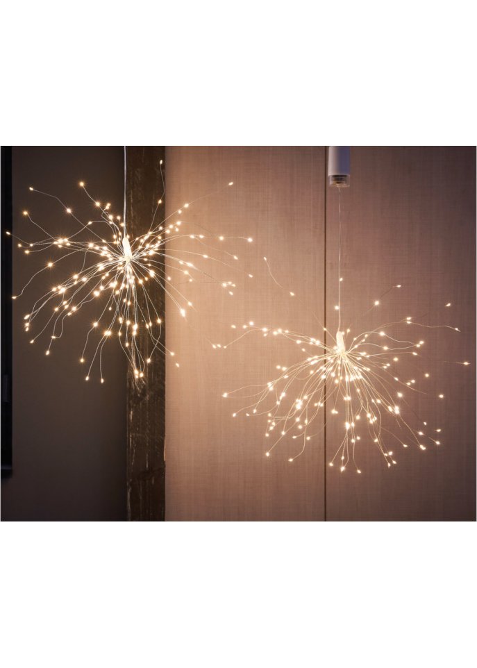 LED-Hängedeko Stern (2er Pack)