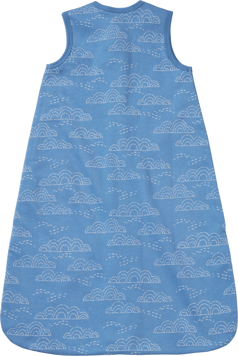 Schlafsack 1 TOG mit Regenbogen-Muster, blau, 70 cm, 1 St