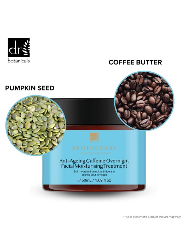 Dr Botanicals Anti-Ageing Caffeine Overnight Facial Moisturising Treatment 50ml günstig kaufen onesize