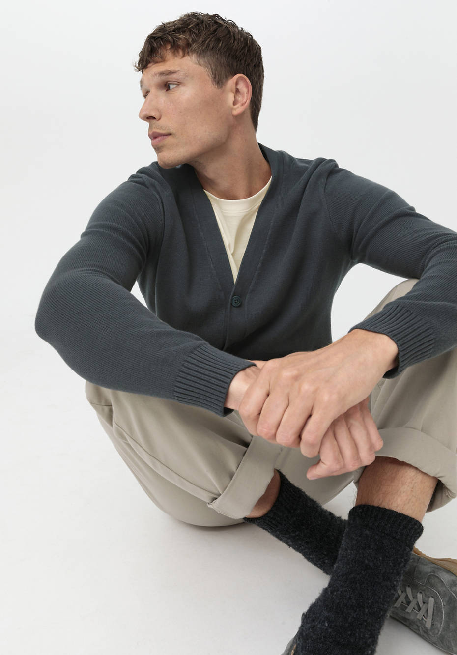 Cardigan aus reiner Bio-Baumwolle