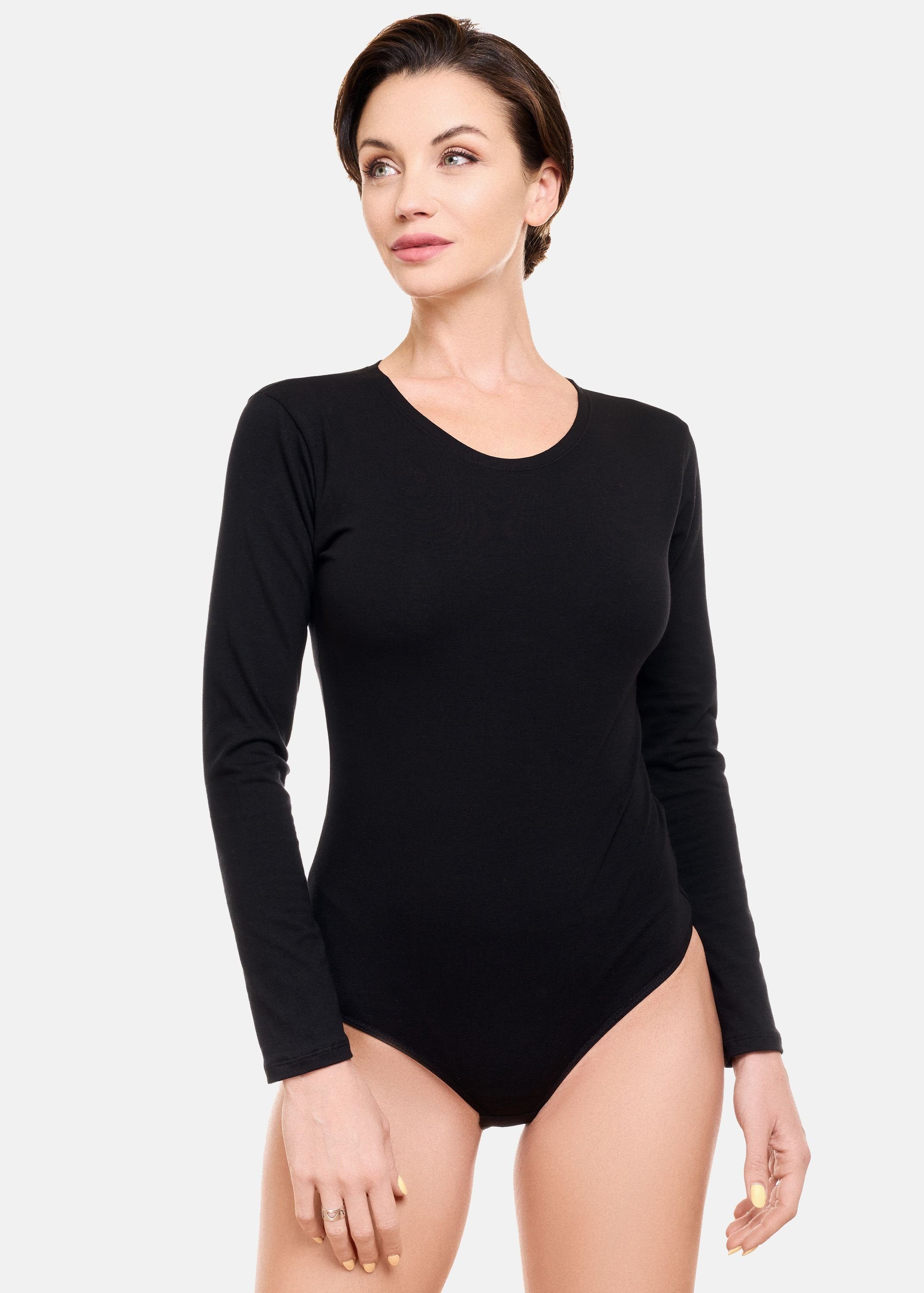 Evoni Body Langarmbody mit Rundhals