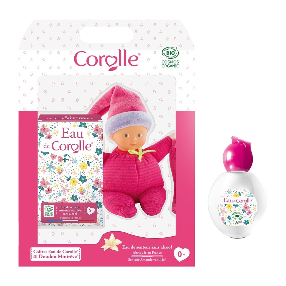corolle Coffret-cadeau Eau de senteur bébé Eau de COROLLE et doudou Mini Rêve Eau de Senteur