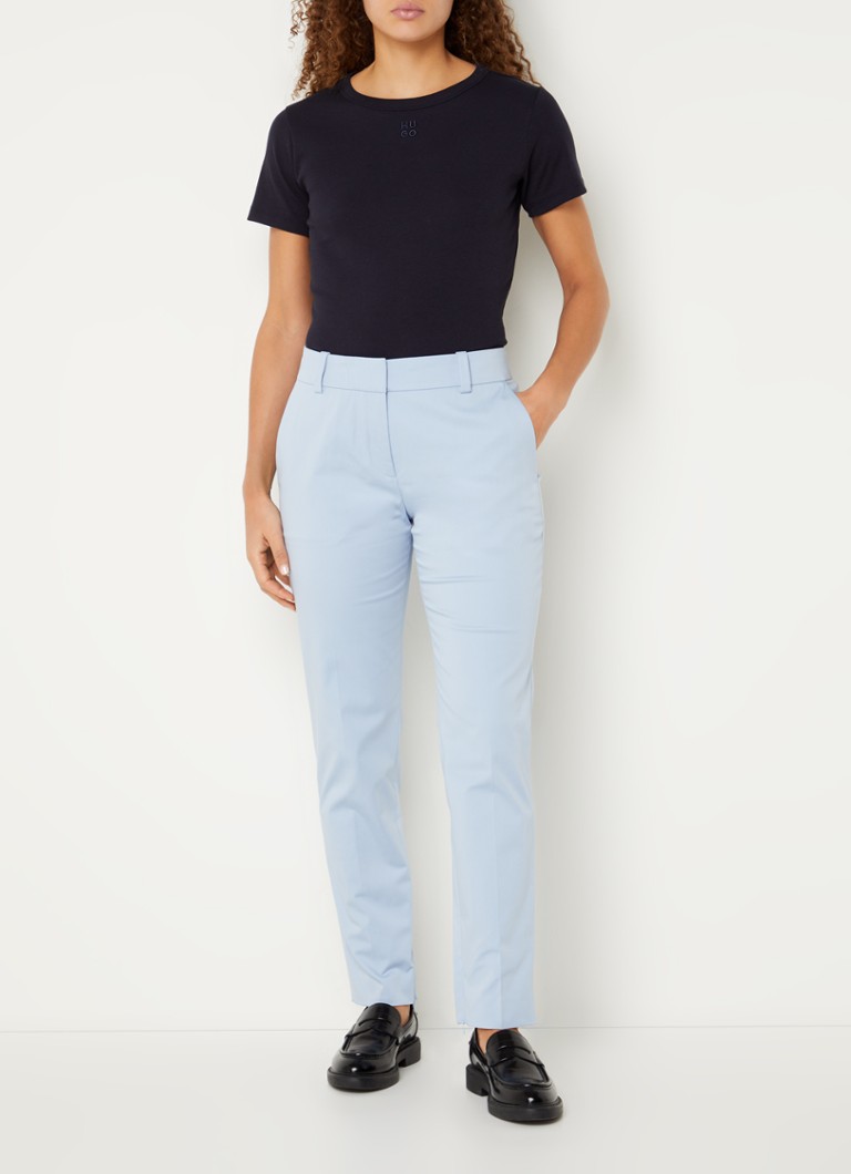 Pantaloni scurți skinny cu talie medie HUGO BOSS Hedima și buzunare laterale