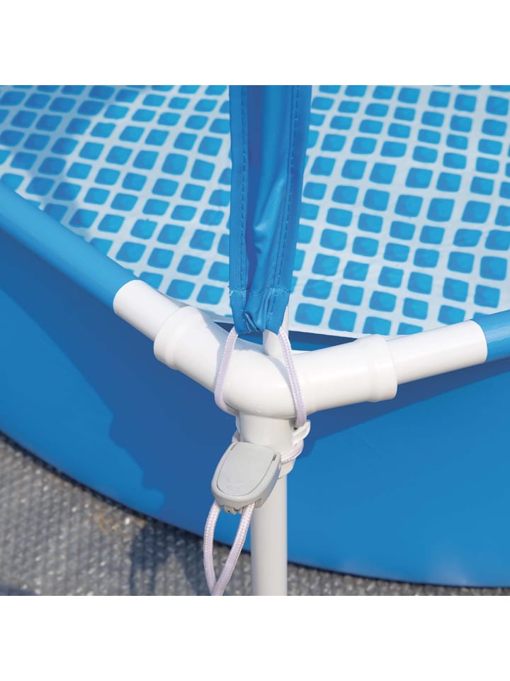 Intex Metal Frame Pool mit Überdachung (183x38cm) in blau günstig kaufen onesize