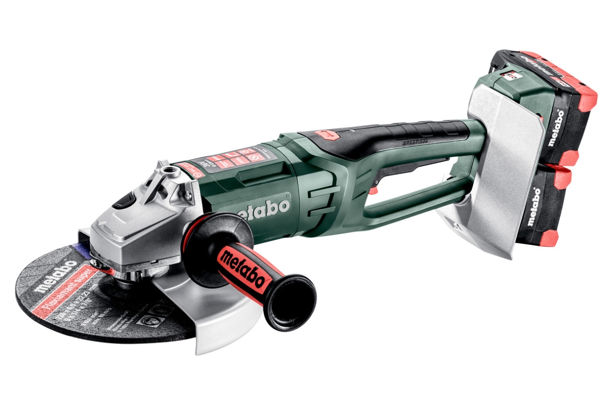 Metabo 613103810 WPB 36-18 LTX BL 24-230 Quick akumulatora leņķa slīpmašīna 230 mm 2 x 18 V 4 x 8 Ah LiHD koferī 613103810