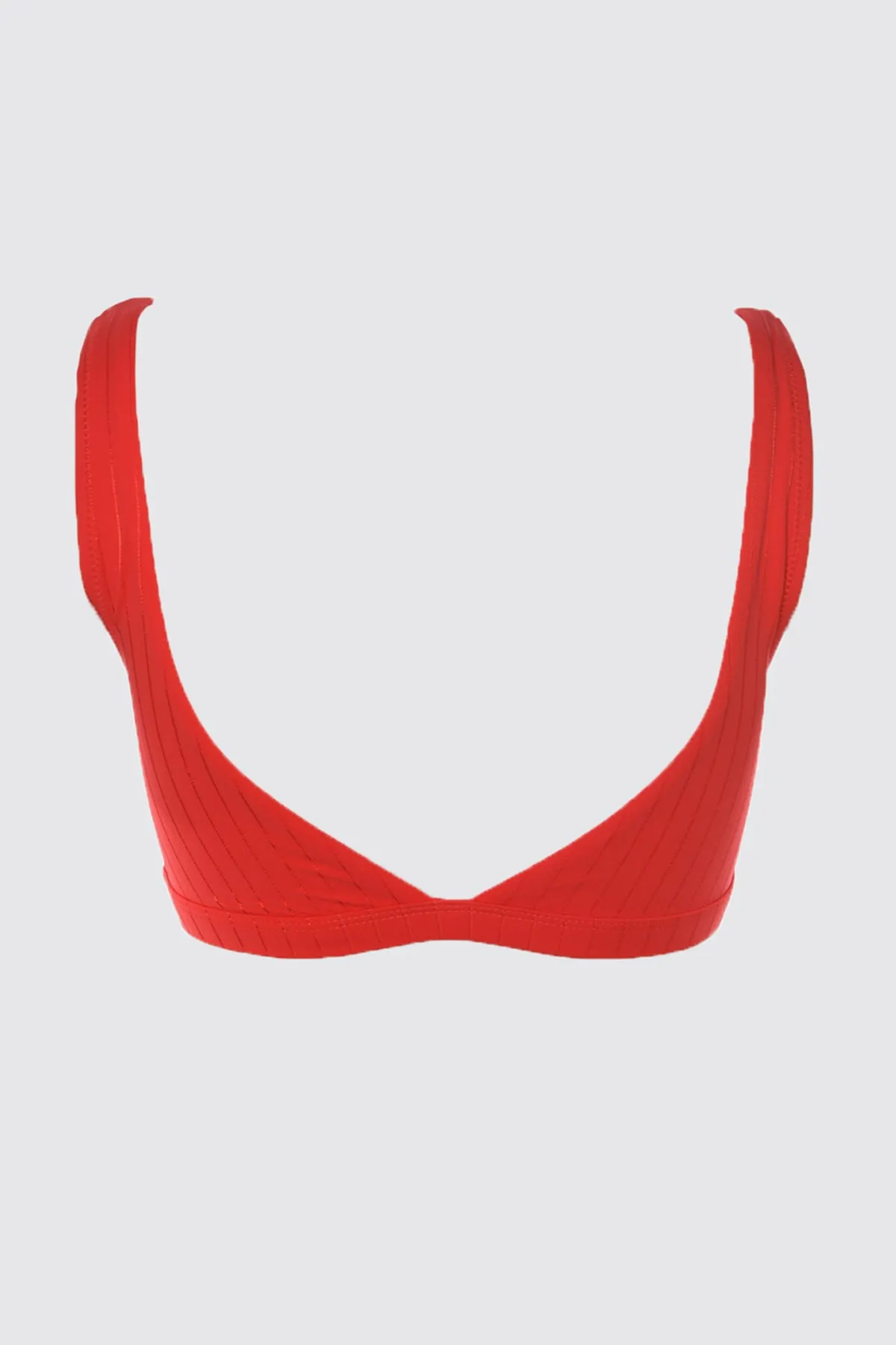 Trendyol Collection  Rotes strukturiertes Bralette-Bikinioberteil TBESS21BU0014