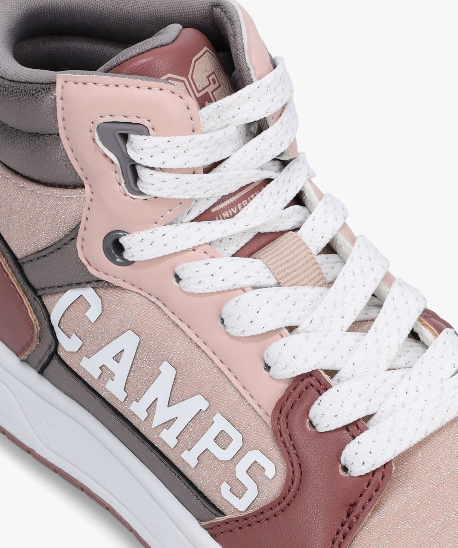 Baskets fille mid-cut à détails brillants - Camps United rose | GEMO