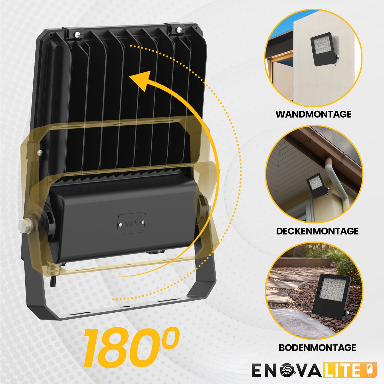 ENOVALITE LED-Fluter PRO, 200 W, 4000 K