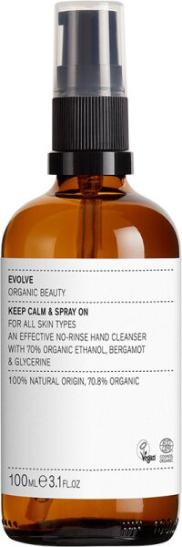 Evolve Organic Beauty Keep Calm & Spray On Händedesinfektionsmittel
