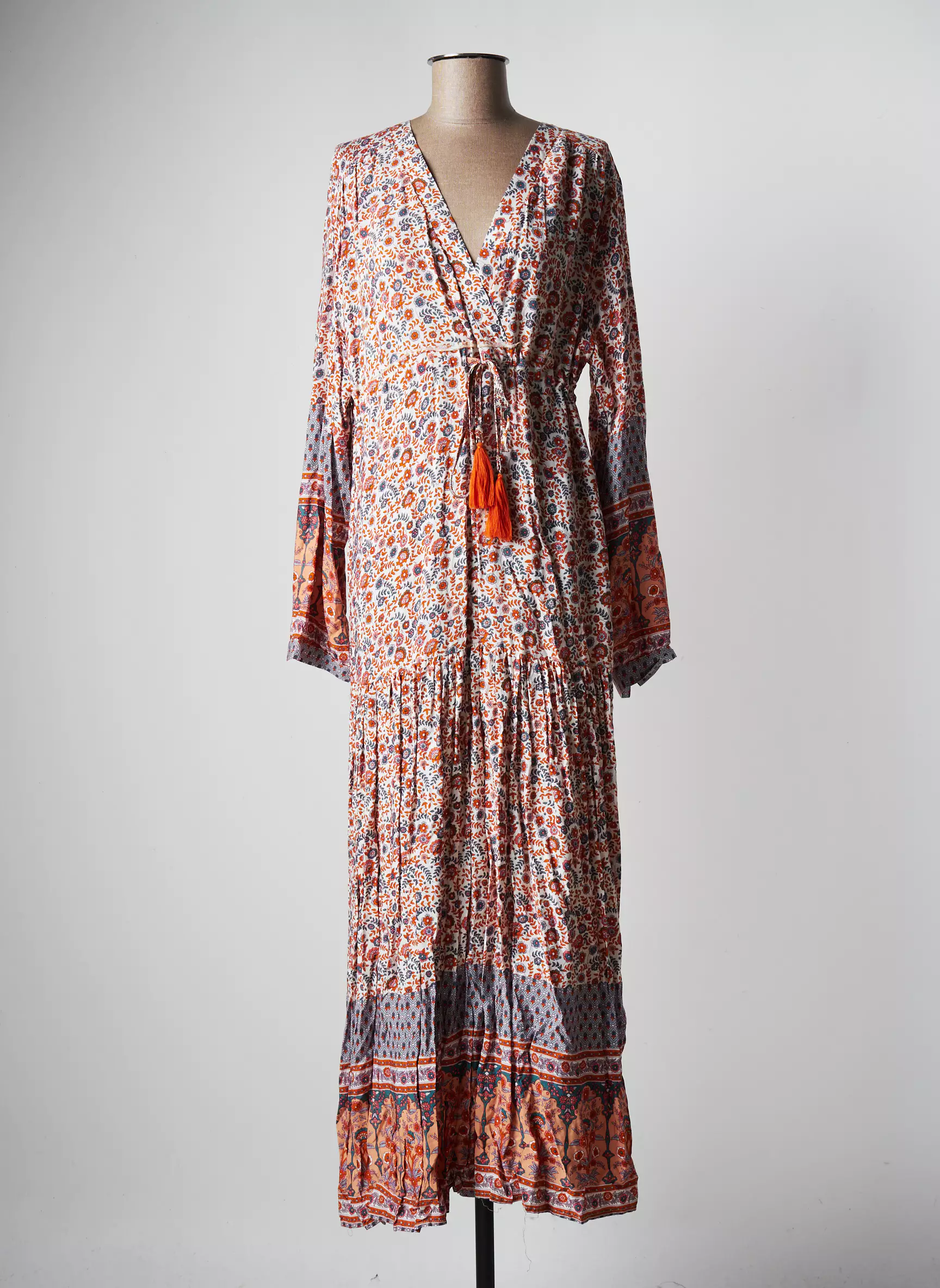 Opl Robes Longues Femme couleur orange