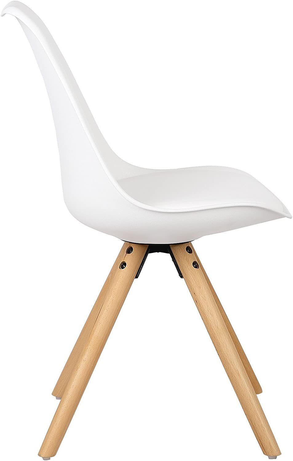 Woltu Esszimmerstuhl (Set, 6 St), mit Sitzfläche aus Kunstleder Design Stuhl