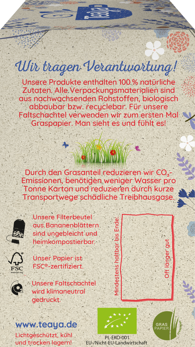 Früchtetee \taste my France\ mit Apfel, Lavendelblüten & Erdbeere (17 Beutel), 32,3 g
