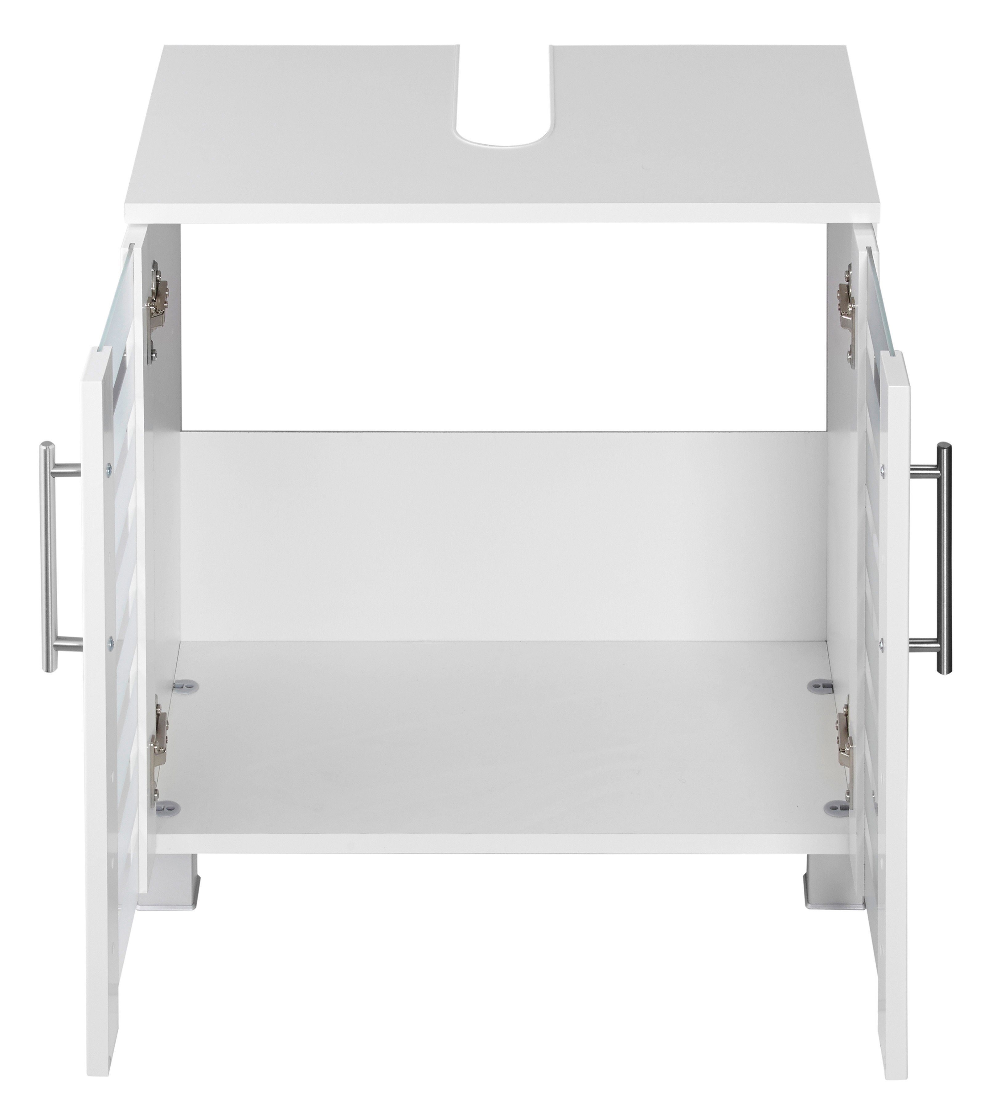 HELD MÖBEL Badmöbel-Set Jaca, (4-St), Badmöbel-Set mit hochglanz Fronten