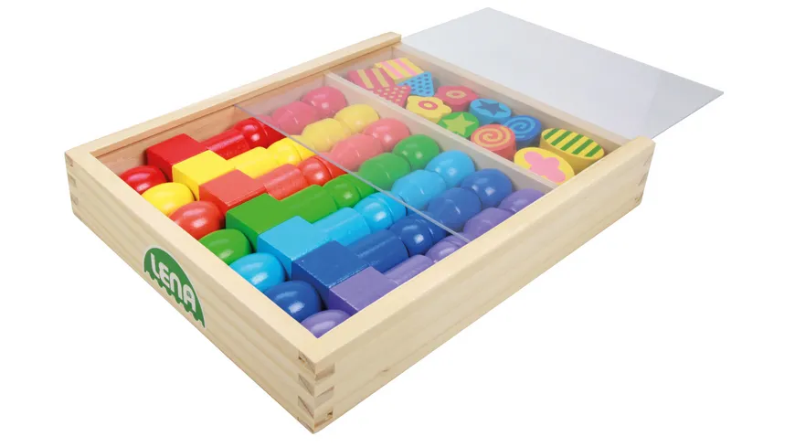 Lena - 32010 Super Beads Holzfädelperlen