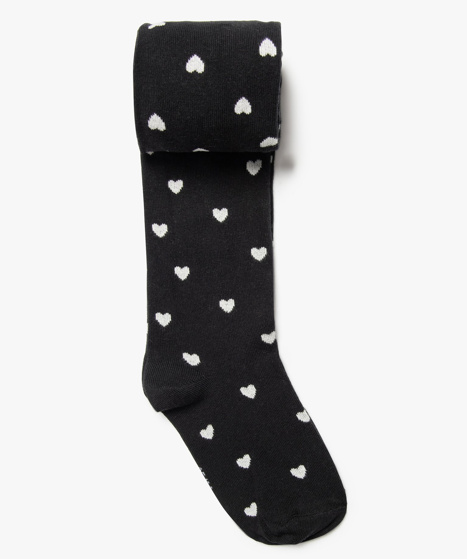 Collants chauds à motifs curs fille noir | GEMO