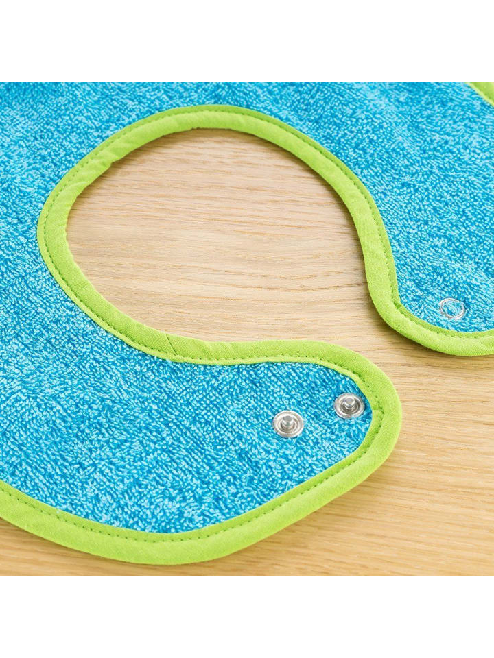 Wörner 2er Set Riesen-Lätzchen mit Druckknöpfen - Ozean Limone in blau,gruen günstig kaufen onesize