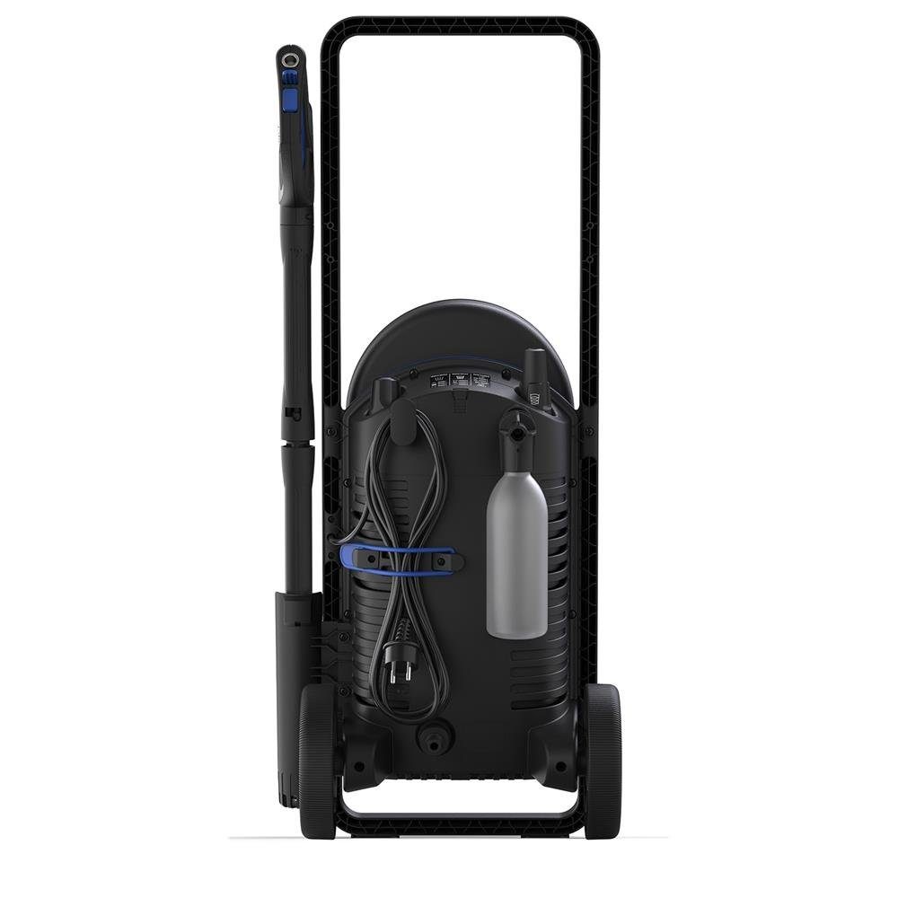 Nilfisk Hochdruckreiniger Core 140-6 PowerControl, Druckregulierung, 6 m, Schlauchtrommel, 140 bar, für Haus Garten und Auto, blau/schwarz