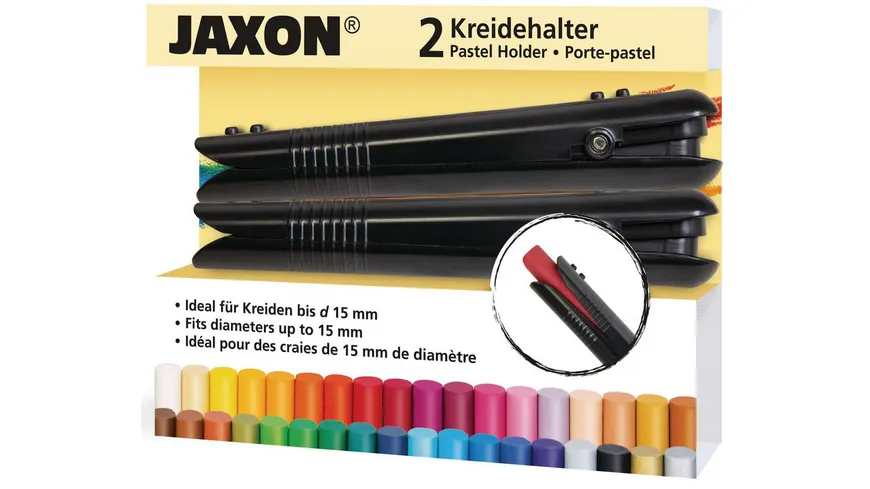 JAXON® Kreidehalter 2er Set schwarz