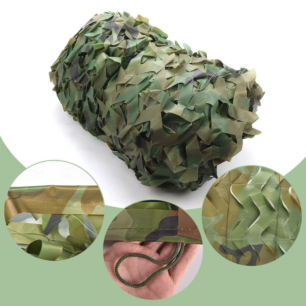 OSTWOLKE Sonnensegel 4X6M Sonnensegel Camouflage Jagd Tarnnetz Bundeswehr Army Tarnung Camo, (1-tlg)