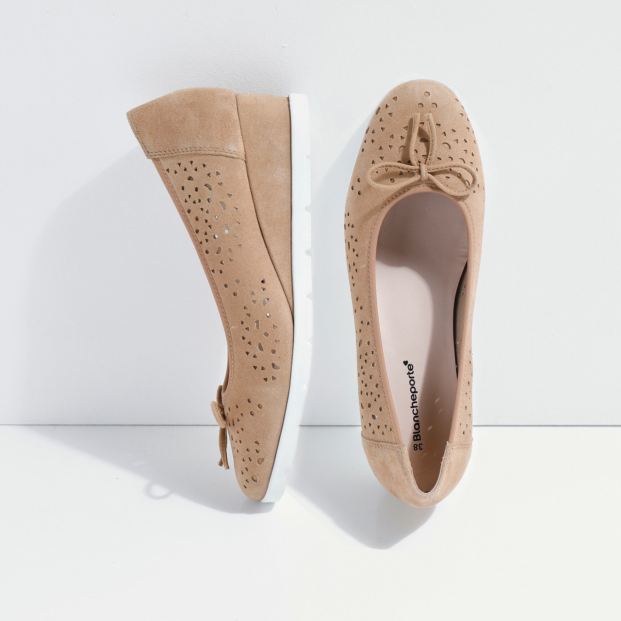 Ballerines cuir ajouré