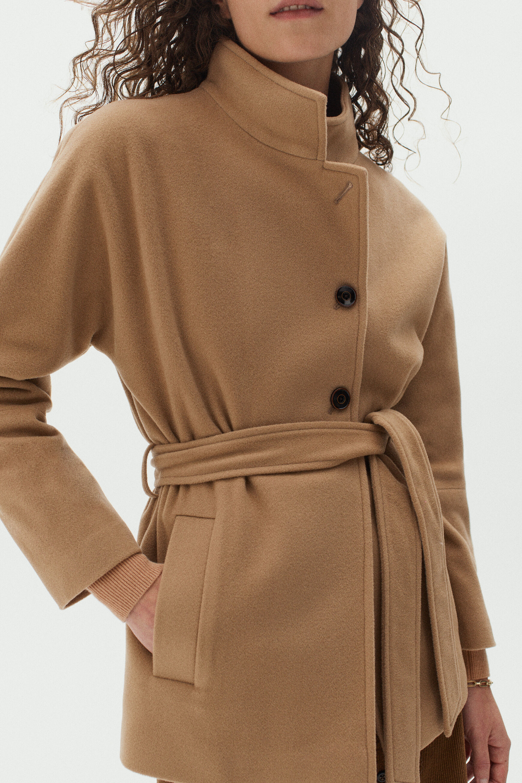 manteau calvi camel femme
