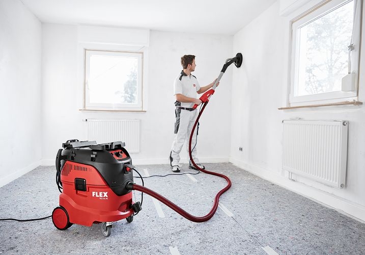 Flex-tools 465704 VCE44M AC-SET Sigurnosni usisivač sa automatskim čišćenjem filtera, 42 L, klasa M + set za čišćenje