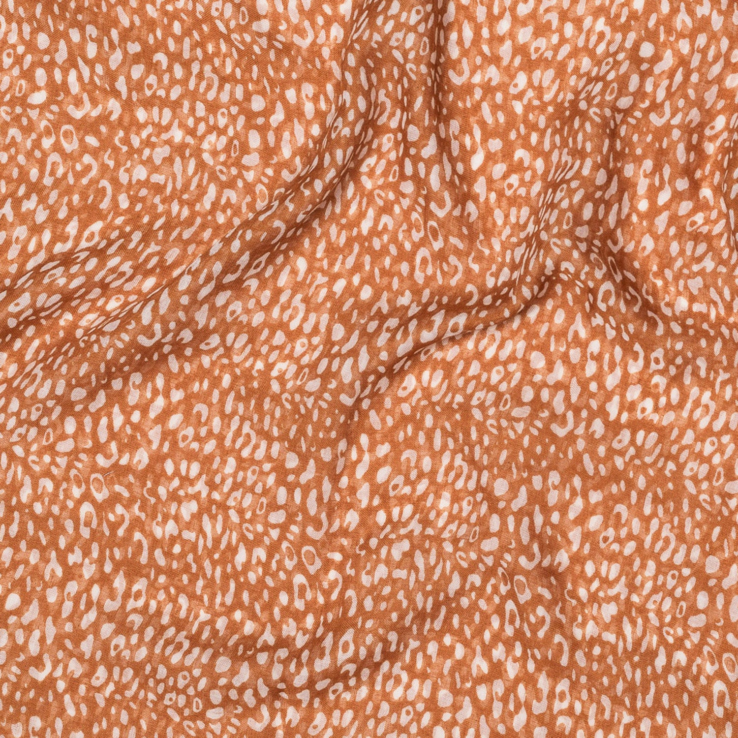 Foulard camel à imprimé animalier