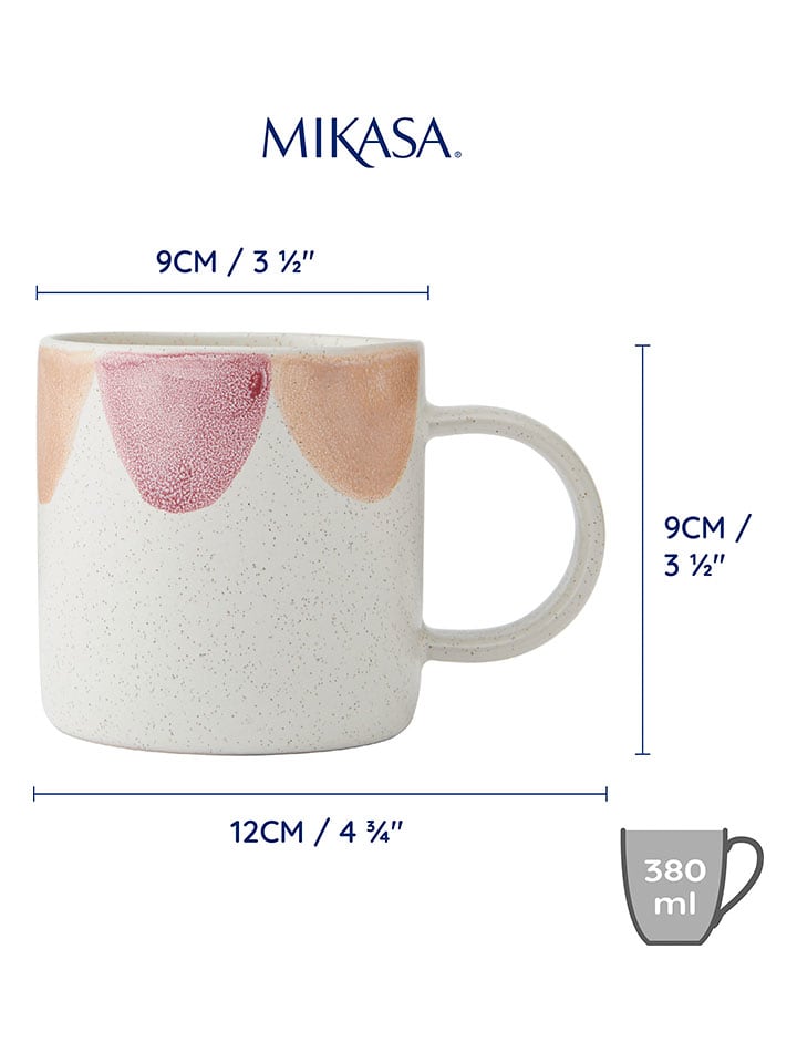Mikasa 2er-Set: Tassen in Rosa/ Gelb - 380 ml günstig kaufen onesize