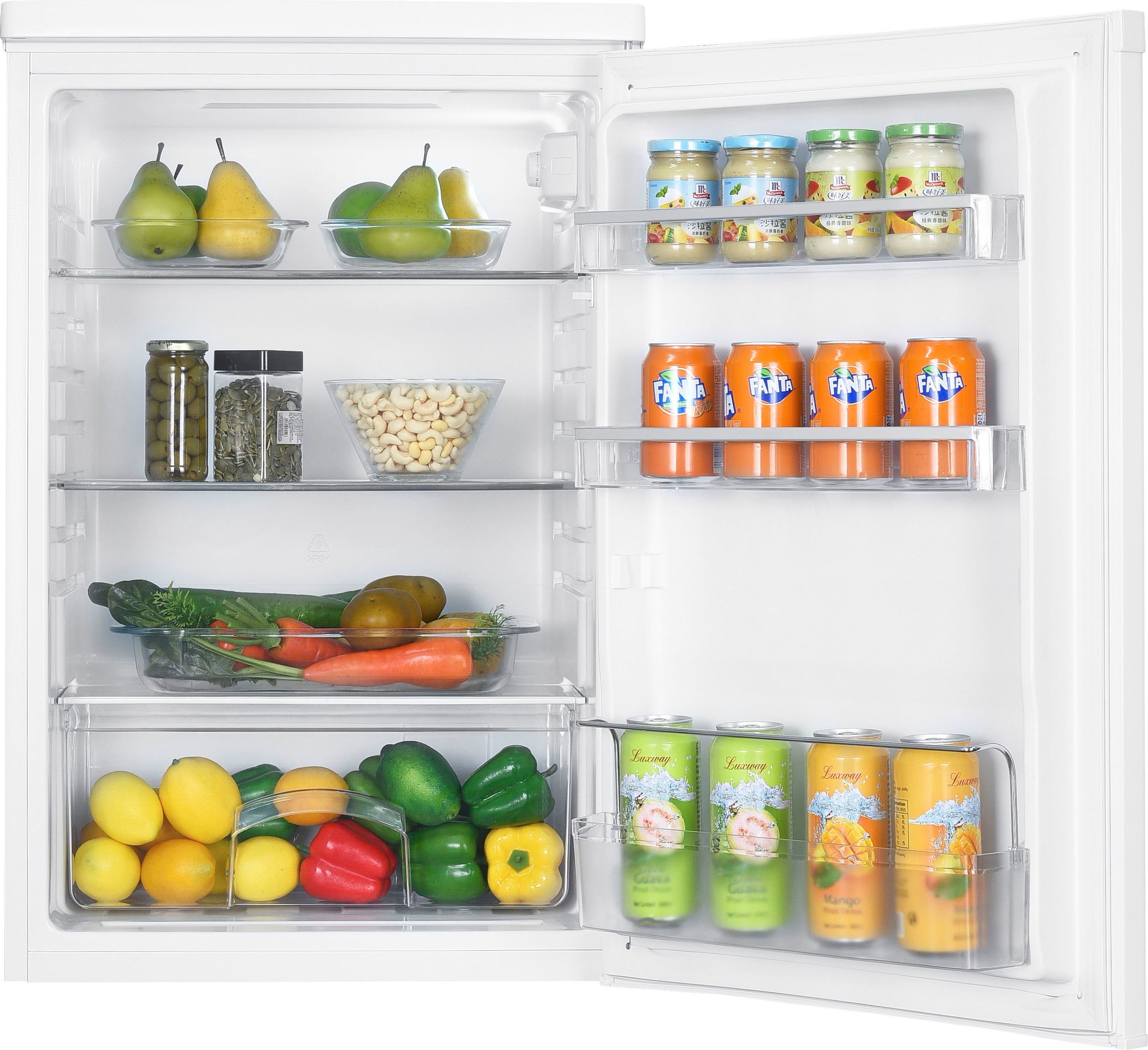 Hanseatic Kühlschrank HKS8555EW-2, 85 cm hoch, 55 cm breit