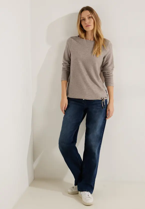 CECIL Struktur Langarmshirt