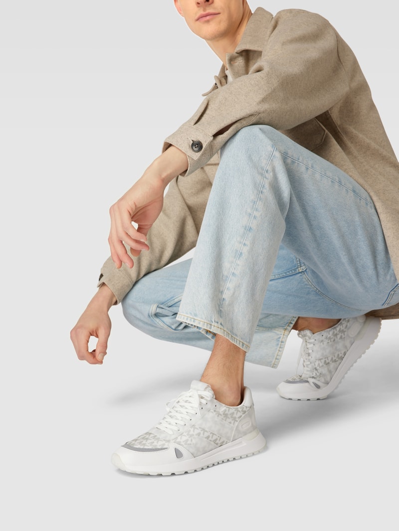 Sneaker mit Allover-Muster Modell 'MILES' in orange